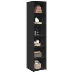 Highboard DE7002 Schwarz - Holzwerkstoff - 41 x 185 x 40 cm