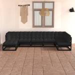 Garten-Lounge-Set (7-teilig) 3009811-2 Anthrazit - Schwarz