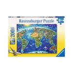 Weltkarte 200 Puzzle Teile