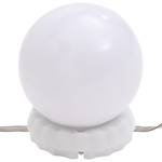 Lampe de miroir avec 8 ampoules 335864 Blanc - Matière plastique - 5 x 150 x 5 cm