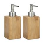 Distributeur de savon en bambou lot de 2 Lot de 2