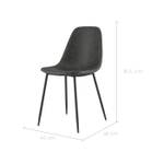 Chaise Henrik (Lot de 2) Noir