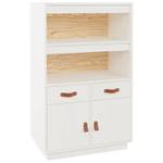 Highboard DE9585 Weiß - Massivholz - 40 x 109 x 67 cm