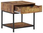 Nachttisch BERKLEY Schwarz - Braun - Holzwerkstoff - 45 x 45 x 39 cm