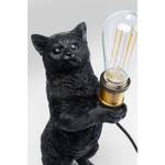 Lampe chat noir Noir - Matière plastique - 18 x 41 x 21 cm