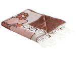 Kuscheldecke DARAU Beige - Braun - Pink - Textil - 130 x 1 x 170 cm