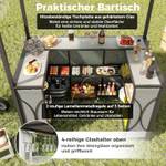 Gartenbar Set ZB33086+ (3-teilig) Grau