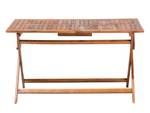 Table pliable CENTO Marron - Bois massif - 140 x 74 x 75 cm