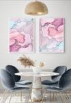 Aquarell Pink Pastell Poster Papier - 40 x 30 x 40 cm