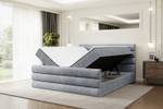 Boxspringbett CELESTIA-Z Grau - Breite: 200 cm - H4