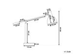 Tischlampen PECKOS Braun - Weiß - Metall - 13 x 50 x 13 cm