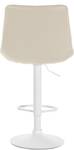 Tabouret de bar Toni Lot de 2 Crème