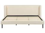 Lit double ARETTE Beige - Crème - Largeur : 204 cm