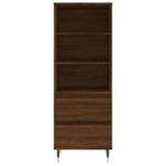 Highboard DE7918 Eiche Schwarzbraun Dekor