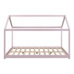 Lit cabane pour enfant Cerro Rose foncé - 126 x 135 cm