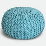 Pouf Sitzpouf Bodenkissen Puff Hocker Hellblau