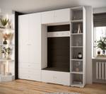 Garderobe Inova 2 Z10 Braun - Gold - Weiß - Gold