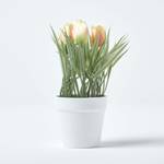 Kunstblumen cm Tulpen wei脽em Topf in 22