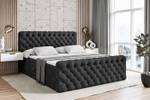 Boxspringbett BOXI8-Z Schwarz - Breite: 180 cm - H4