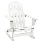 Chaise à bascule de jardin 3009982 Blanc - Bois manufacturé - Bois/Imitation - 70 x 92 x 92 cm