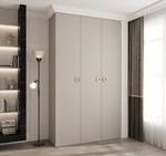 Drehtürenschrank Como 1 Beige - Gold - 140 x 50 cm