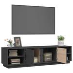 TV-Schrank D682 Grau - Massivholz - 40 x 40 x 156 cm