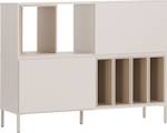 Sideboard INTO Beige - Holzwerkstoff - 44 x 95 x 121 cm