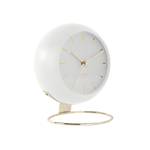 Horloge à poser Globe H24,5cm Fer - Blanc