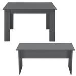 Lot de Table et 2 Bancs Hokksund Gris