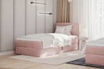 Boxspringbett MITTO CONTI Pink - Breite: 120 cm - H4