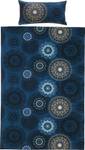 Bettwäsche 204547 2-teilig Hochglanz Nachtblau - 135 x 200 cm