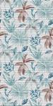 Bodenmatte Jungle Flowers Blau - Kunststoff - 65 x 1 x 200 cm