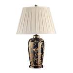 Tischlampe KINAI Beige - Gold - Weiß - Keramik - Porzellan - 46 x 74 x 46 cm