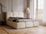 Polsterbett BUBBLE Beige - Breite: 220 cm