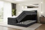 Boxspringbett RICAR KING Schwarz - Breite: 200 cm