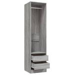 Kleiderschrank 298537-2 Eiche Grau Dekor - Breite: 50 cm