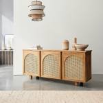 Buffet LOE Beige - Massivholz - 183 x 80 x 183 cm