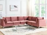 Ecksofa EVJA Pink - 300 x 235 cm - Armlehne davorstehend rechts - Ecke davorstehend links