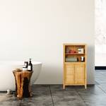 Armoire de salle de bain LAMELL bambou Marron - Bambou - 50 x 92 x 25 cm