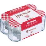 Marmeladenglas 55996 6er Set Naturfaser - 2 x 9 x 6 cm