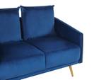 2-Sitzer Sofa MAURA Blau - Gold - Marineblau