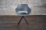 Chaise ZAJA, pivotante,matière plastique Chaise ZAJA de KAWOLA, chaise de salle à manger pivotante, matière plastique anthracite - Anthracite