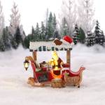 Miniature Santa's Hot Cacao Blanc - Pierre - 9 x 11 x 13 cm