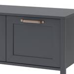 Buffet Ewan anthracite Gris - Bois manufacturé - 121 x 89 x 41 cm