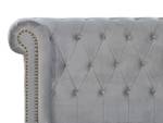 Lit double CAVAILLON Gris - Textile - 225 x 93 x 246 cm