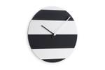 Horloge murale design THE ZEBRA. Noir - Blanc - Bois manufacturé - 29 x 29 x 1 cm