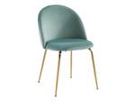 Chaise coque MELBOURNE Vert clair - Lot de 6