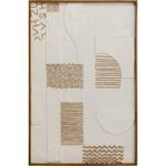 Tableau déco Sandy Geometric Beige - Papier - 81 x 122 x 4 cm