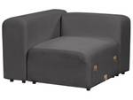 2-Sitzer Sofa FALSTERBO Dunkelgrau - Grau - Naturfaser