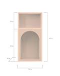 Nachttisch aus MDF in nude Pink